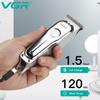 Aparador de Pelos VGR Máquina de Cortar Cabelo Profissional Sem Fio Máquina de Cortar Cabelo Elétrica Máquina de Corte Zero Aparador para Homens V-071