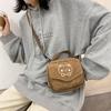 Nuevo Estilo Japonés Estilo Antiguo Lindo Lindo Lindo Oso Bordado Bolso de Hombro de Pana para Estudiante Divertido Bolso Pequeño