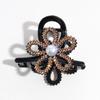 Moda Coreana Elegante Presilha de Garra Flor de Renda Brilhante Strass de Alto Grau Clipe Tubarão Traseiro Acessórios de Cabelo