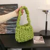 Lana Gruesa de Islandia Bolso Tejido a Mano Bolsa de Materiales diy Bolso de Mano Casero Bolso de Hombro Cruzado Terminado