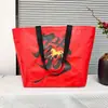 Regalo de Reunión Anual del Año del Caballo Bolsas Tejidas Exposición Bolsas de Tote Nuevas Extra Grandes Bolsas de Compra Personalizadas Bolsas de Piel de Serpiente Logo Personalizado