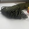 Cuerda de paraguas de siete núcleos, 4 mm, color verde militar, hecha a mano, para pulseras DIY, venta al por mayor de fábrica