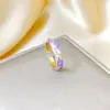 Anillo Ladrillo de Diseño Nicho de Alta Gama Lujo Accesible para Mujer Moda Europea y Americana Creativo Zirconia Chapado en Oro Anillo Abierto Ajustable