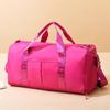 Bolsa de ginástica separada para seco e molhado, bolsa de viagem de grande capacidade, bolsa de ioga Lulu, bolsa de natação leve para mulheres, logotipo para impressão