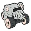 Motocicleta Todoterreno de Dibujos Animados Genial y Elegante Papelería Masculina Accesorios DIY Funda de Teléfono Decoración Plana Parche de Goma Suave de PVC