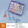Tijeras de oficina al por mayor en stock, tijeras para cortar papel DIY para estudiantes, tijeras de acero inoxidable para cocina doméstica, tijeras para manualidades infantiles