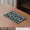 Esterilla de Té Zen Estilo Chino, Esterilla Pequeña de Satén para Té, Esterilla Impermeable de Gama Alta para el Hogar, Esterilla de Secado de Doble Cara para Preparación de Té, Esterilla de Mantel