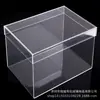 Caja Transparente de Acrílico, Caja de Exhibición Personalizada con Tapa y Base, Caja de Regalo Cuadrada Exquisita, Caja de Juguetes de Moda, Caja de Almacenamiento