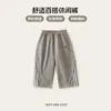 Pantalones Casuales Infantiles Pato Amarillo 2026 Otoño Nuevos Pantalones Deportivos Holgados para Niños, Pantalones Cargo de Pierna Recta para Niños Pequeños