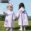 Impermeables para niños, impermeables impermeables de cuerpo completo para niños y niñas, adecuados para niñas de preescolar y estudiantes de primaria, diseñados para uso escolar, ponchos de lluvia para niños