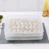Wanmeng Caja Transparente sin Marco para Empanadillas de una Sola Capa para Panes y Empanadillas Almacenamiento Congelado Caja de Almacenamiento para Mantener la Frescura Caja para Empanadillas