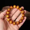 Novo Estilo Contas Budistas de Salgueiro Marinho com Fio de Ouro, Pulseira de Contas de Ábaco, Barraca de Rua Estilo Chinês Resina Salgueiro Marinho Brinquedo Cultural Contas de Oração