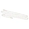 Distrito Lu Cadena de Collar para Extensión de Labios Chapada en Oro de Cobre 18K Cadena de Clavícula de Gama Alta Accesorios Venta al por Mayor