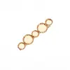 Pinza para el cabello de cinco placas doradas Songjin Famoso en Internet Pinza lateral de metal Accesorios para la ropa Pinza para el cabello DIY Pinza pequeña Accesorio para el cabello