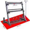 Rack de Mancuernas y Barras Rack de Almacenamiento Rack de Kettlebells Hogareño Comercial Entrenamiento Personal Ajustable Multifuncional Rack de Almacenamiento para Equipo de Fitness