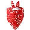 Nuevo Día de San Valentín Transfronterizo Ropa para Mascotas Amor Mascota Toalla Slip Perro Toalla Triangular Accesorios para Mascotas Toalla para Perro