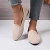 Zapatos Planos de Gamuza con Punta Afilada Estilo Coreano para Mujer, Zapatos de Salón de Suela Blanda de Boca Baja para Primavera y Otoño, Zapatos Cómodos para el Trabajo, Tallas 36-43