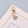 Llavero mixto de conchas de amor estilo océano, hecho a mano, para bolso, auriculares, adornos de conchas, accesorios de joyería