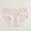 Calcinhas triangulares de algodão puro modal antibacterianas sem costura na virilha, direto da fábrica, para mulheres plus size, calcinhas femininas de cintura média que levantam o bumbum