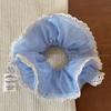 Scrunchie de Renda Plissada Suave com Toque de Luxo, Elástico de Cabelo de Rede, Corda de Cabelo, Faixa de Cabelo, Acessório de Cabelo
