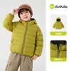 Chaqueta de Algodón de Invierno Dudu para Niñas, Abrigo de Algodón con Capucha para Niños, Ropa Exterior Casual Infantil, Ropa de Otoño e Invierno para Bebés, Nuevo