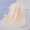 Traje de Toalla de Terciopelo Candy Toalla de Baño Rayada de Terciopelo Coral Extra Grande Borde Engrosado Toalla Facial Suave Toalla de Baño