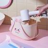 Cesta Portátil para Almacenamiento de Artículos de Aseo de Baño Doméstico Cesta de Almacenamiento de Cosméticos Cesta de Baño con Drenaje Cesta de Baño