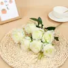 7 Cabeças Rosa Pérola Estilo Outono Cena de Casamento Sala de Estar Buquê Enfeites Flores Artificiais Fabricantes de Comércio Exterior Atacado Flores Artificiais