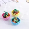 Borrador Huevo de Dinosaurio DIY Creativo Premios Estudiantiles Borrador de Dibujos Animados para Niños Borrador de Papelería Corrector para Jardín de Infancia