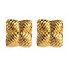 Pendientes de acero inoxidable dorados con nuevo diseño de moda europeo y americano, pendientes de alta gama con nicho geométrico de temperamento simple para mujer