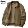 Chaqueta retro americana de algodón lavado resistente al desgaste para hombre, primavera y otoño 2024, nueva prenda informal holgada para el trabajo.