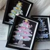 Navidad Nuevo DIY Árbol de Navidad Marco de Fotos de Grava Paquete de Materiales Adornos de Diseño Creativo para Regalos de Parejas y Amigos