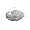 Nueva bandeja de plástico para frutas para uso doméstico en la sala de estar, bandeja para bocadillos y frutas secas, estilo de lujo ligero, bandeja de dulces transparente, alto valor estético, venta al por mayor