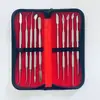 Acero Inoxidable Resina Relleno Tallado Juego de 10 Cucharas de Cera Rellenadoras para Técnicos Dentales Cuchillo de Tallado de Moldes de Cera Tallado Dental