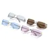 Gafas de Sol Metálicas Sin Montura Estilo Europeo y Americano Mismo Estilo que Zhang Yuanying Tendencia Antivibración Sentido de Alta Gama 20524