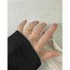 1026 Diseño de Nicho INS de Estilo Coreano Lujo Ligero Combinable Anillo de Cuentas de Perlas de 2 mm Plata Esterlina S925 Anillo para Mujer