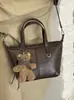Yuezi 2026 Otoño/Invierno Nueva Bolsa de Gran Capacidad Bolso de Hombro Simple Retro Bolso de Axila Bolso Tote Casual para Viajes
