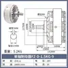 Freno de Polvo Magnético Embrague 24V Eje Único Doble Eje Controlador de Tensión Hueco Freno Electromagnético FL/FZ/PB/PC