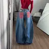 Pantalones Rectos de Mezclilla para Mujer, Estilo Coreano, Corte Delgado, Cómodos, Sueltos, Versátiles, con Efecto de Caída, Favorecedores para Figuras de Pera, Ocultan Imperfecciones