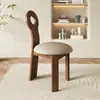 Silla de Comedor con Respaldo de Madera Maciza Estilo Ins Silla de Escritorio de Diseñador Silla de Computadora Silla de Cafetería Muebles de Restaurante