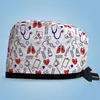 Gorro Quirúrgico Estampado de Algodón Puro, Ajustable, para Mujeres con Cabello Largo, Gorro Cubre-Cabeza para Dentistas y Cirujanos Orales, Exportación para Hombres con Parte Superior Redonda