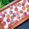 Natural carmesim fonte de sal ágata gato garra diy joias acessórios frisados acessórios transfronteiriços exclusivos para vendas diretas de fábrica