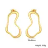 Pendientes Europeos y Americanos de Estilo Ins, Diseño Único Creativo en Espiral, Pendientes de Botón para Mujer con Diseño de Nicho Electrochapado en Oro de 18 Quilates