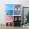 Caja de Zapatos de Plástico Transparente Aj Magnética de Caña Alta, Organizador de Almacenamiento Moderno a Prueba de Polvo y Antioxidation para Tenis, Gabinete de Zapatos al por Mayor