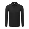 Camisa POLO de algodón logo estampado camiseta de manga larga primavera y otoño overol camisa cultural corporativa bordado personalizado herramientas