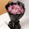 Flor Eterna Rosa Kt Presente para Namorada e Melhor Amiga Kkitty, Flor de Sabão Realista, Presente de Natal de Luxo, Presente de Aniversário