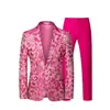 Traje de Color de Moda Transfronterizo traje Ropa de Performance Escénica para Hombres Banquete Negocios Casual Pantalones de Traje Conjunto de Dos Piezas