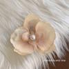 Popular Clip para Flequillo Pinza para el Pelo Flor Hecha a Mano de Orquídea Mariposa Iris Pinza para la Parte Posterior de la Cabeza Tocados para Mujer