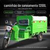 Chengde caminhão de lixo elétrico varredor de saneamento elétrico de três rodas vassoura de saneamento elétrico