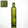 Botella de aceite de oliva verde de 500 ml, venta al por mayor en Amazon, botella cuadrada de vidrio sellada, botella de aceite de nuez, aceite de té, botella vacía con tapa